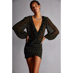 Retrofête Lennon Mini Dress Black Size XS